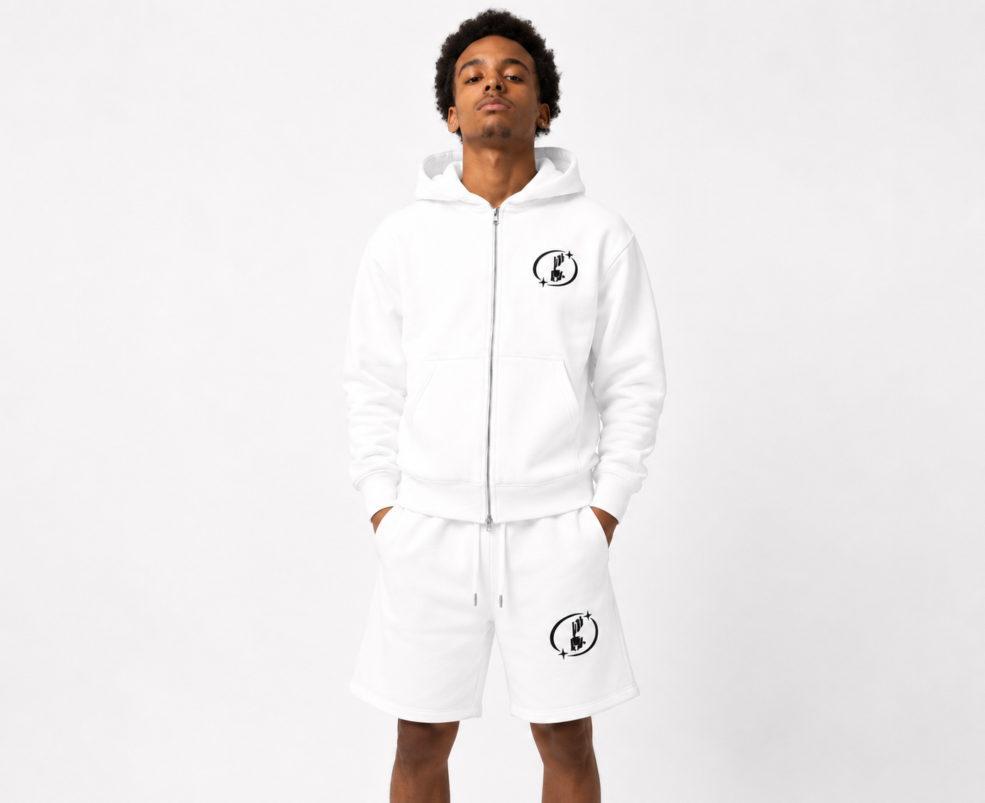 Silent Truth Zip up hoodie and short set  (PRE ORDER)