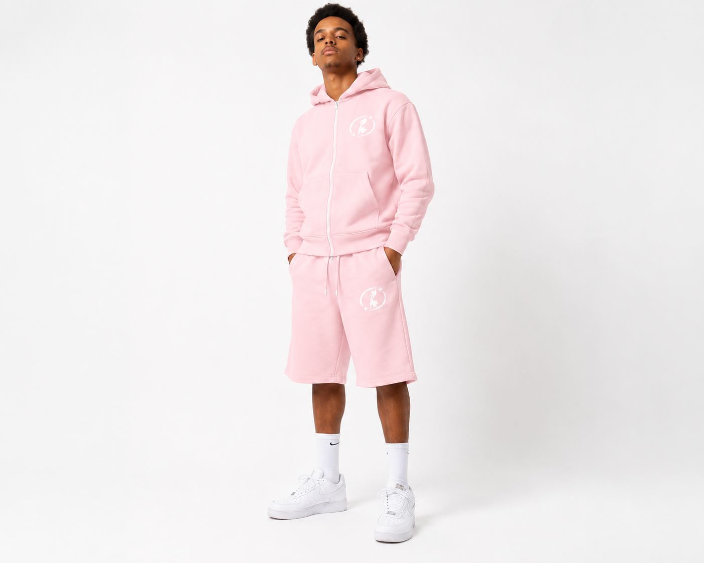 Silent Truth Zip up hoodie and short set  (PRE ORDER)