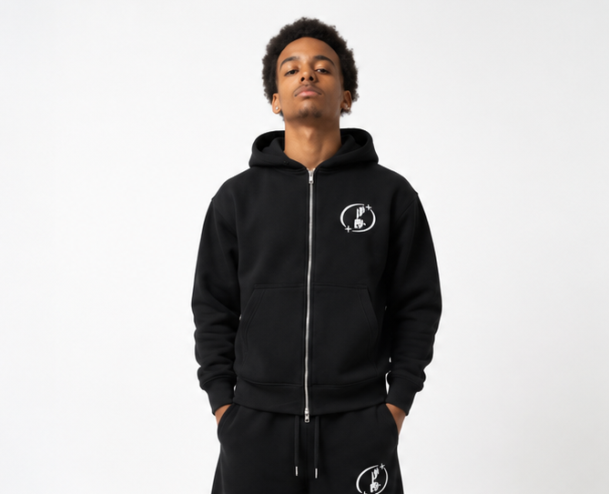 Silent Truth Zip up hoodie and shorts set